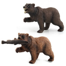 Brown Polar Bear Bears Static Model Plastic Action Figures Educational Toys
