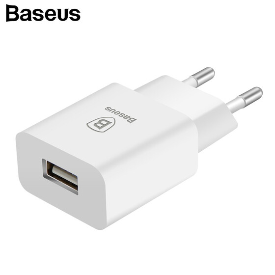  Зарядное устройство Baseus Travel USB для мобильных телефонов Адаптер Eu Plug для iPhone iPad Samsung Xiaomi Phone Charger 2.1 A.   