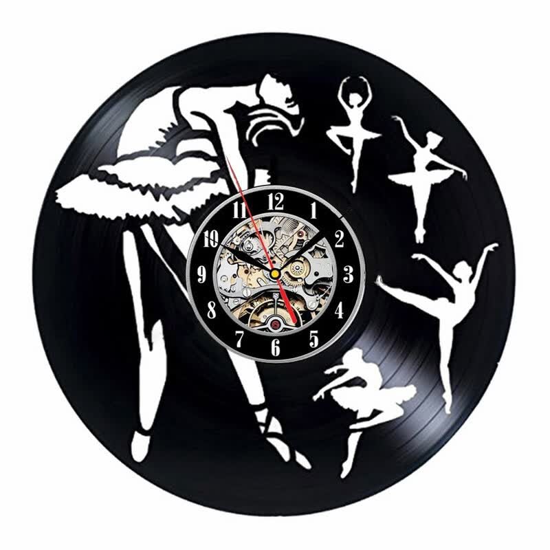 Vinyl Record Wall Clock Ballet Design Dancing Theme Art Bedroom Vinyl Record Wall Clock Ballet Design Dancing Theme Art Bedroom Decorating Ideas