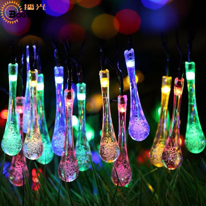 shop boguang led glass drop bubbles string light waterproof solar string lights christmas tree shop