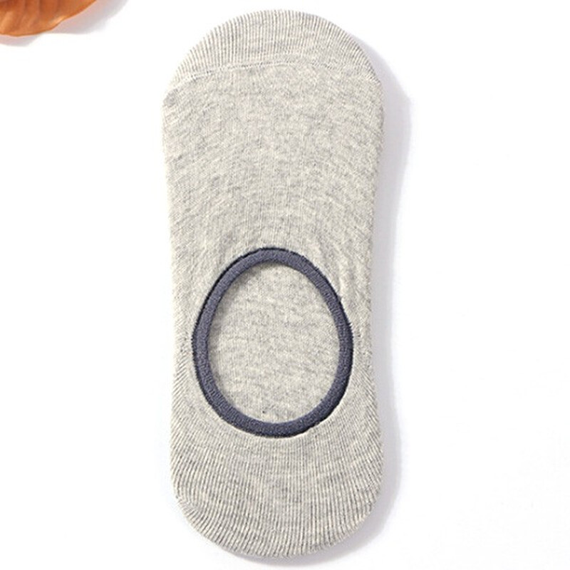  Мужская мода Casual Invisible Sports Твердый цвет хлопок Breathable лодыжки короткие носки 
