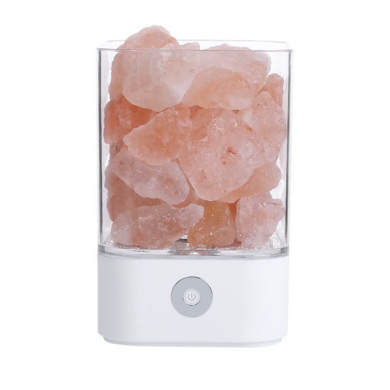 Himalayan Crystal Salt Lamp Natural Air Purifying Dimmable Pink Himalayan Crystal Salt Lamp Natural Air Purifying Dimmable Pink Rock Led Desk Night Light