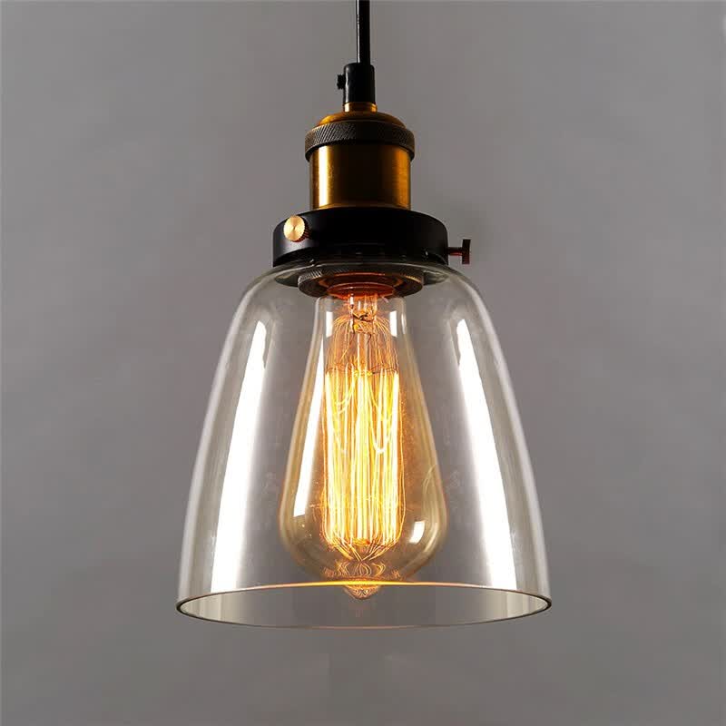 Baycheer Hl371089 Vintage Bronze Led Mini Pendant 1 Light With Baycheer Hl371089 Vintage Bronze Led Mini Pendant 1 Light With Clear Glass Dome Shape