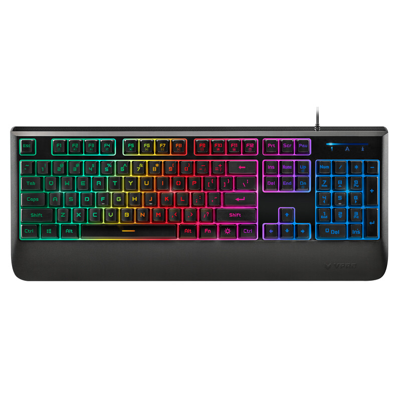  Rapoo V56 с подсветкой  игровая клавиатура,черный.           