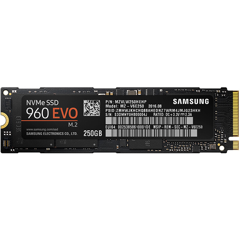  SSD накопитель SAMSUNG 960 EVO M.2 NVMe,250GB. 