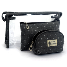 makeup-bags-cases-YANGYANGMEIMEI Conjunto de tres piezas de PVC transparente 19183 on JD