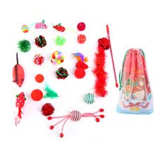 pet-supplies-20Pcs Pet Cat Kitten Anti-Bite Mouse Ball Teaser Wand Interactive Play Toys Set on JD