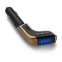 car-charger-Kit de coche Bluetooth Manos Libres Transmisor FM Reproductor de M&uacute;sica Inal&aacute;mbrica Reproductor de MP3 AUX Coche AUX Soporte Tarjeta TF / U Disco HD Pantalla Digital on JD