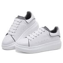 fashion-sneakers-Zapatillas de deporte simples y f&aacute;ciles de usar para mujeres en 2019, zapatos blancos cl&aacute;sicos de moda con suela gruesa on JD
