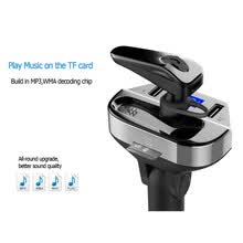 car-charger-2 en 1 Kit para coche Auriculares inal&aacute;mbricos Bluetooth Reproductor de MP3 HIFI AUX Transmisor FM Auricular Bluetooth V4.2 Manos libres para tel&eacute;fono MIC on JD