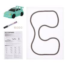 educational-toys-LUZ DE ORO Magic Mini Fire Engine Seguir Black Drawn Line Toy Car on JD