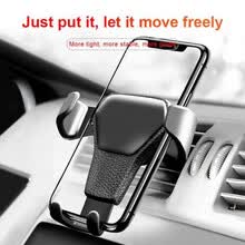 phone-accessories-One Hand Operate Gravity Phone Holder Car GPS Accessories 4-6 inch screen Tabelts PC ABS+PC Strong Air Vent Mount Stand on JD