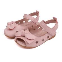 -Nuevo verano Ni&ntilde;os Ni&ntilde;as Zapatos Cueros de moda Sandalias para ni&ntilde;os Dulce Ni&ntilde;o Beb&eacute; Antideslizante Ahueca hacia fuera los zapatos de arco on JD