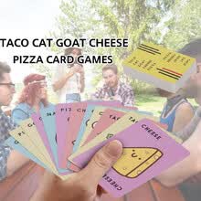 -Taco Cat Goat Cheese Pizza Juegos de cartas 10 minutos Juegos de cartas r&aacute;pidos de mesa 3-8 jugadores Juegos populares de cartas de fiesta on JD