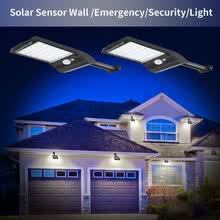 -Nueva luz LED solar Wall Street Light PIR Sensor de movimiento L&aacute;mpara de jard&iacute;n Luz exterior on JD