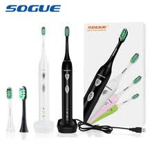electronic-tooth-brush-SOGUE Sonic Electric Toothbrush Maglev Motor 6 modos de carga USB a prueba de agua 2 FDA cabezas de cepillo S61 Escova de Dente Eletrica Sonico on JD