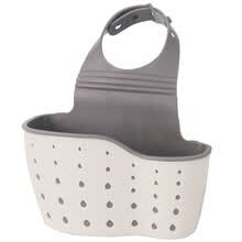 -Baijie fregadero de la cocina de almacenamiento colgante cesta cepillo para lavar platos de almacenamiento de trapos doble colgante cesta colgante grifo de drenaje cesta de drenaje estante de rack solo on JD