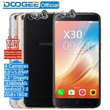 mobile-phones-DOOGEE X30 Tel&eacute;fono m&oacute;vil Quad Camera 2x8.0MP + 2x5.0MP Android 7.0 3360mAh 5.5 '' HD MTK6580A Quad Core 2GB RAM 16GB ROM Smartphone on JD