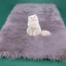 -Moda piel sint&eacute;tica larga piel Artificial rect&aacute;ngulo esponjoso asiento de la silla cubierta del sof&aacute; Alfombra estera &aacute;rea de la sala de estar dormitorio decoraci&oacute;n del hogar on JD