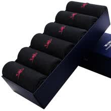 men-socks-[Jingdong supermercado] y lobo bailan calcetines masculinos calcetines calcetines de algod&oacute;n peinado masculino casual todo negro y negro 6 doble 3502-6 instalado on JD