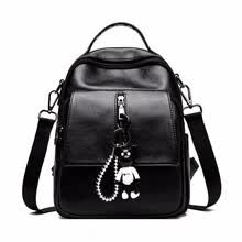 makeup-bags-cases-Mochila de las mujeres nueva moda casual de cuero de la PU mochila femenina femenina para ni&ntilde;as mochila de escuela s&oacute;lida mini peque&ntilde;a mochila on JD