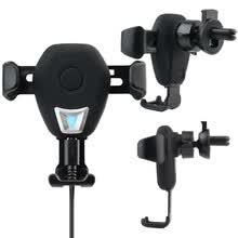 phone-accessories-Soporte para tel&eacute;fono universal para coche Soporte para ventilaci&oacute;n con clip Soporte para tel&eacute;fono celular QI Cargador de carga inal&aacute;mbrico Smarphone Soporte para clip Gravity Car Mount on JD