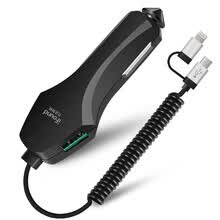 car-charger-ifound FZ-18 - Cargador de M&oacute;vil Tel&eacute;fono Usado en Veh&iacute;culo con Funci&oacute;n de Encendedor de Cigarrillo,Dos Puertos de USB on JD