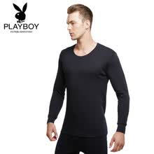 -Playboy Qiuyi Qiuku base de algod&oacute;n de los hombres secci&oacute;n fina ropa interior t&eacute;rmica set primer su&eacute;ter de algod&oacute;n macho 7121 azul marino XL on JD