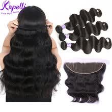 875071956-Brazilian Virgin Hair Body Wave With Lace Frontal Closure Ear To Ear Lace Frontal Closure With Bundles Brazilian Body Wave 8A on JD
