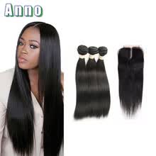 875071956-Brazilian Straight Hair With Closure Brazilian Virgin Hair With Closure Tissage Bresilienne Avec closure Human Hair With Closure on JD