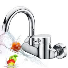 -Lyle Poddan Larsd LD75022 cuerpo principal de cobre grifo de la cocina montado en la pared fregadero caliente y fr&iacute;o de un solo recipiente fregadero pileta lavadero piscina v&aacute;lvula de mezcla on JD