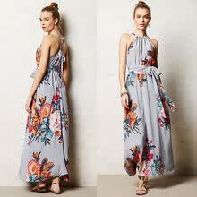 -CANIS @ Mujeres Summer Long Maxi BOHO Evening Party Dress Beach vestidos de tirantes on JD